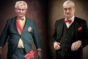 Presidentští kandidáti Zeman a Schwarzenberg - fotomontáž: Jan Ignác Říha